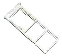 Mainhattan Mobile Bandeja Tarjeta Dual SIM y Soporte SD para Samsung Galaxy A12, Repuesto Original, Blanco