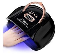 MainPi Lampara UV LED Uñas 256W,Profesional Secador de Uñas Con Pantalla LCD y Sensor Automático,57 LEDs Lámparas de Manicura/Pedicure con 4 Temporizadores,Curado Rápido para Nail Art Hogar el Salón