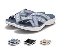 MAINPICK - Sandalias ortopédicas de recuperación cómodas para fascitis plantar con soporte de arco para mujer, zapatos de caminar, Blue, 40 EU