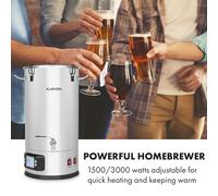 Maischfest Tanque de maceración 5 piezas 1500/3000W 35l LCD Acero inoxidable