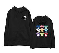 Maisley Monsta X Hoodies KPOP Korean Sudadera con Capucha HYUNGWON Jooheon IM Shownu NINHYUK KIHYUN Casual Moda Manga Versión Suelta larg Tops para Hombres Mujeres