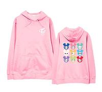 Maisley Twice Hoodies KPOP Korean Sudadera con Capucha HYUNGWON Jooheon IM Shownu NINHYUK KIHYUN Casual Moda Manga Versión Suelta larg Tops para Hombres Mujeres