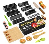 Maison Abodo Kit Sushi Completo Premium con Molde Sushi, Esterilla Sushi, Cuchillo y Accesorios - Set Sushi y Kit Hacer Sushi en Casa para Maki Caseros - Ideal para Parejas y Familias