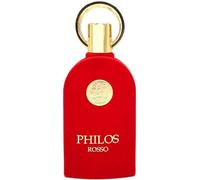 Maison Alhambra de Lattafa Philos Rosso Eau de Parfum 100ml para Mujer - Fragancia cautivadora con notas de rosa y pachulí