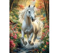Maison au Bord de la Cascade du lac Puzzle 500 Piezas Cartón Resistente para Toda La Familia Animal Planta Diversión Familia Mejora Concentración Calidad Profesional Regalo Pensado 500 PCS