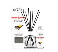 Maison BERGER - Bouquet perfumado - Difusor de perfume para el hogar - Vainilla Gourmet - Modelo de hielo transparente - 6 palitos negros - 21 cm - Recarga de 100 ml - Difusión de 4 a 6 semanas