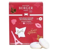 Maison BERGER - Juego de 2 recambios difusor de coche - Sistema de cerámica - Difusión de 4 a 6 semanas - Perfume Lámpara Berger - Fabricado en Francia (Lolita Lempicka Sweet)