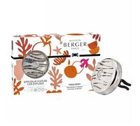 MAISON BERGER - Juego de difusor de clip de ventilación recargable para coche, 3.1 x 2 x 0.8 pulgadas, fabricado en Francia (Fresh Spirit)