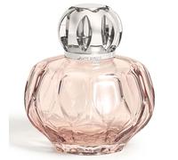 Maison BERGER - Lámpara Berger Rosalie 330 ml, sin perfume incluida, lámpara de catalización para purificar y perfumar el aire, cristal de color, montura plateada - Fabricado en Francia (rosa)