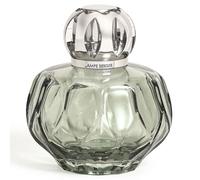 Maison BERGER - Lámpara Berger Rosalie de 330 ml, sin perfume incluida - Lámpara de Catálisis para purificar y perfumar el aire - Cristal colorido, montura plateada - Fabricado en Francia (Verde)
