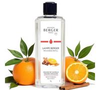 Maison Berger - Recarga Lampe Berger Orange de Cannelle 1 Litro - Naranja y canela - Fragancia Cítrico especiado - Fabricado en Francia