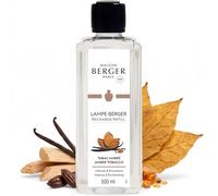Maison Berger - Recarga Lampe Berger Tabac Ambré 500 ml - Tabaco rubio y vainilla - Fragancia Ambarado intenso - Fabricado en Francia
