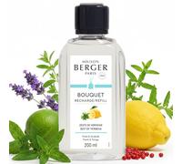 Maison Berger - Recarga para bouquet perfumado Zeste de Verveine - Perfume de hogar 200 ml - Fabricado en Francia - Difusión prolongada, suave y continua