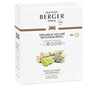 Maison Berger Recharge Car Diffuser Refill - Terre Sauvage Wilderness - Set of 2
