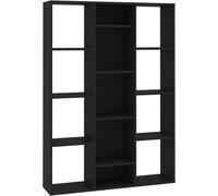 Maison Chic Divisor de espacios/estantería madera negro 100x24x140 cm