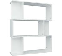 Maison Chic Estantería/divisor madera blanco 80x24x96 cm