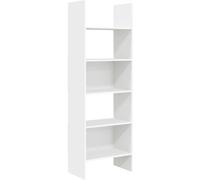 Maison Chic Estantería estantería librería madera blanco 60x35x180 cm