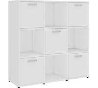 Maison Chic Estantería estantería librería madera blanco 90x30x90 cm