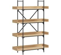 Maison Chic Estantería librería 4 estantes madera de marrón 100x33x145,5 cm