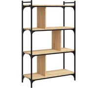 Maison Chic Estantería librería 4 estantes madera marrón 76x32x123 cm