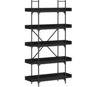 Maison Chic Estantería librería 5 estantes madera de negro 100x33x180,5 cm