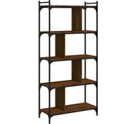 Maison Chic Estantería librería 5 estantes madera marrón roble 76x32x158 cm