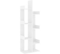 Maison Chic Estantería librería de madera de ingeniería blanco 48x25,5x140 cm