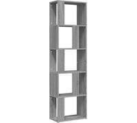 Maison Chic Estantería librería de madera gris sonoma 45x24x160 cm