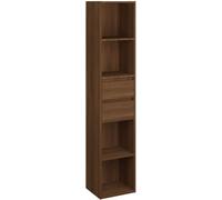 Maison Chic Estantería librería de madera roble marrón 36x30x171 cm