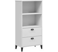 Maison Chic Estantería librería madera de ingeniería blanco 60x35x123 cm