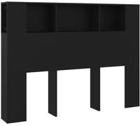 Maison Chic Mueble cabecero madera negro 140x18,5x104,5 cm