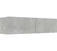 Maison Chic Mueble tv madera contrachapada gris hormigón 120x30x30 cm
