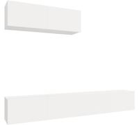 Maison Chic Set de muebles de tv 3 uds madera blanco 100x30x30 cm