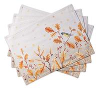 Maison d 'Hermine Blossom In Spring Juego de 4 manteles Individuales 100% algodón para la Mesa de Comedor | Cocina | Boda | La Vida Cotidiana | Cenas | Primavera/Verano (33 cm x 48 cm), Día Madre