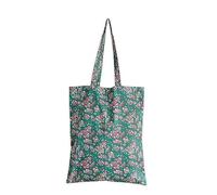 Maison d' Hermine Bolsa de mano para mujer, 100 % algodón, reutilizable, para compras, perfecta para regalos de Pascua, 40 - Surya - Verde, 17" H x 14" W (Tote Bag), 8 - Surya - Verde