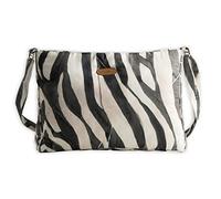 Maison d' Hermine Bolso de mano de algodón con correa ajustable para el hombro, bolso cruzado con cremallera y bolsillos deslizantes, regalos de Pascua, 42 - Zebra, 14.2" L x 3.9" W x 10.2" H (Hand