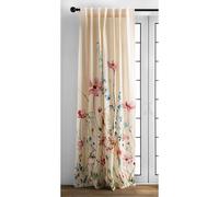 Maison D 'Hermine Cortina 100% algodn - 50 """" x96 """" Cortina decorativa beige - Cortinas estticas para la cocina y dormitorio de la granja - pa