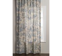 Maison d' Hermine Cortina 100% algodn Cortina decorativa azul de 50 x 96 pulgadas Cortinas estticas para cocina y dormitorio de granja pa