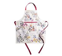 Maison d 'Hermine Equinoxe Delantal de cocina de 1 pieza, 100% algodón, con cuello ajustable bolsillo central oculto corbatas largas para mujere/hombre, chef, restaurante (beige 70cm x 85cm) Día Madre