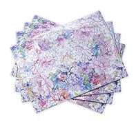 Maison d 'Hermine Fleurs De MAI 100% algodón Juego de 4 manteles Individuales para la Mesa de Comedor | Cocina | Boda | La Vida Cotidiana | Cenas | Primavera/Verano (33 cm x 48 cm), Día Madre