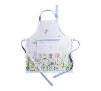 Maison d' Hermine Fleurs De MAI - Delantal de Cocina 100% algodón con Cuello Ajustable y Bolsillo Central Oculto con Lazos Largos para Mujer | Chef | Restaurante(70 cm x 85 cm), Día Madre
