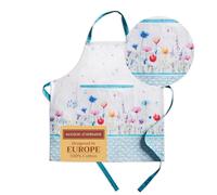 Maison d' Hermine Flower in The Field - Delantal de Cocina de 1 Pieza, 100% algodón con Cuello Ajustable Bolsillo Central Corbatas largas para Mujeres/Hombres (70 cm x 85 cm), Día Madre