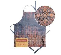 Maison d' Hermine Imperfection Delantal de cocina 100% algodón con cuello ajustable y bolsillo central oculto con lazos largos para mujer | Hombres | Chef,70 cm x 85 cm, Día Madre