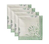 Maison d' Hermine Jardin Du Roy - Juego de 4 servilletas de 100% algodón, Suaves y cómodas cenas Familiares, Bodas, cócteles, página de Inicio, Primavera/Verano (45cm x 45cm) Día Madre