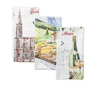 Maison d' Hermine Juego de 2 paños de Cocina 100% algodón, Suaves, absorbentes, 50,8 x 70,5 cm