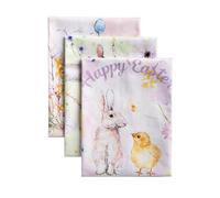 Maison d' Hermine Juego de 3 toallas de cocina 100% algodón, 27.5 x 20 pulgadas, reutilizables, absorbentes con lazo para colgar, regalos de cocina para el día de la madre, primavera/verano (cáscara