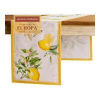 Maison d' Hermine Limoncello Camino de Mesa de Pascua 100% algodón para Fiesta | Cena | Vacaciones | Cocina | Primavera/Verano [Doble Capa (37 cm x 183 cm)]