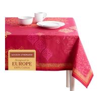 Maison d' Hermine Mantel 100% algodón, 160 x 220 cm, lavable, cuadrado, mantel decorativo para el Día de la Madre, Buffet Fiesta, camping, Versalles, primavera/verano