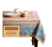 Maison d' Hermine Mantel de Pascua Marquise 100% algodón para Comedor de Cocina | Mesa | Decoración | Fiestas | Bodas | Primavera/Verano (Cuadrado, 137 cm x 137 cm)