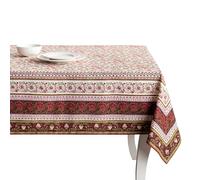 Maison d' Hermine Reveillon Au Jardin - Mantel Rectangular 100% algodón, 137 x 183 cm, Reutilizable, Decorativo, Uso Diario, para Comedor, Granja, hogar, Fiestas, Festivales y Bodas
